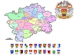 Plano distritos de Praga